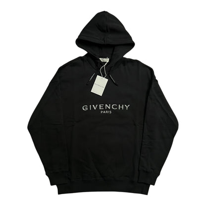 GIVENCHY PARIS 3D METAL LOGO HOODED SWEATSHIRT