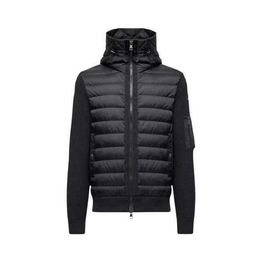 MONCLER PADDED HOODED CARDIGAN
