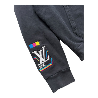 LOUIS VUITTON JAZZ MULTI LOGO ZIP UP HOODIE