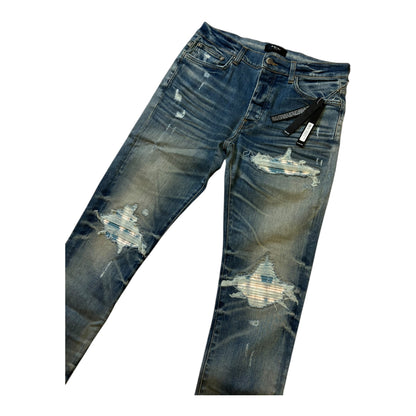 AMIRI PAISLEY MX1 SKINNY JEANS