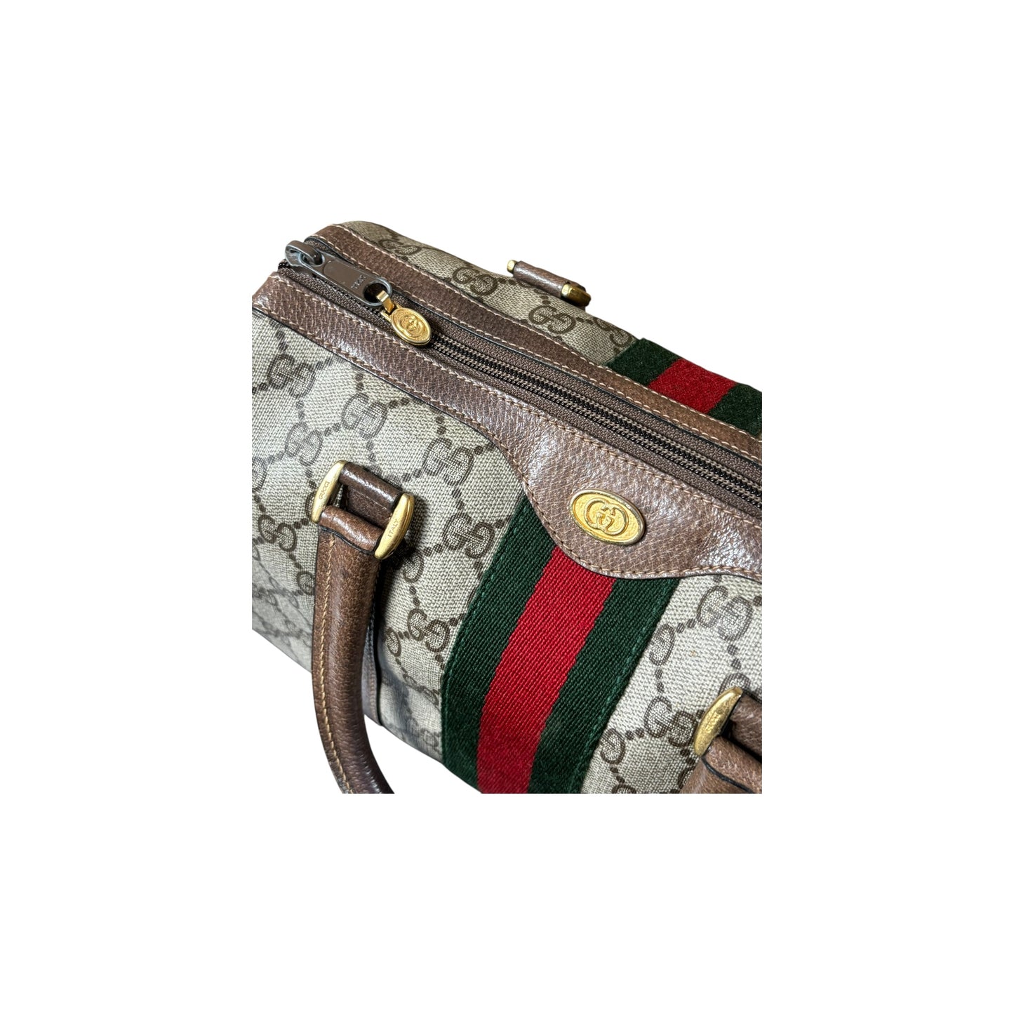 GUCCI GG SUPREME SHERRY LINE HAND BAG